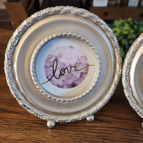 2pc Set of Round Braided Monochromatic Picture Frames - Picture 9 of 11